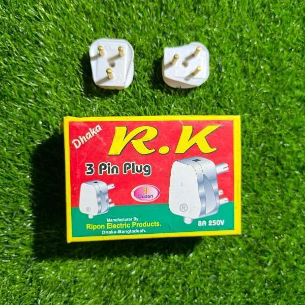 R.K 3 pin plug