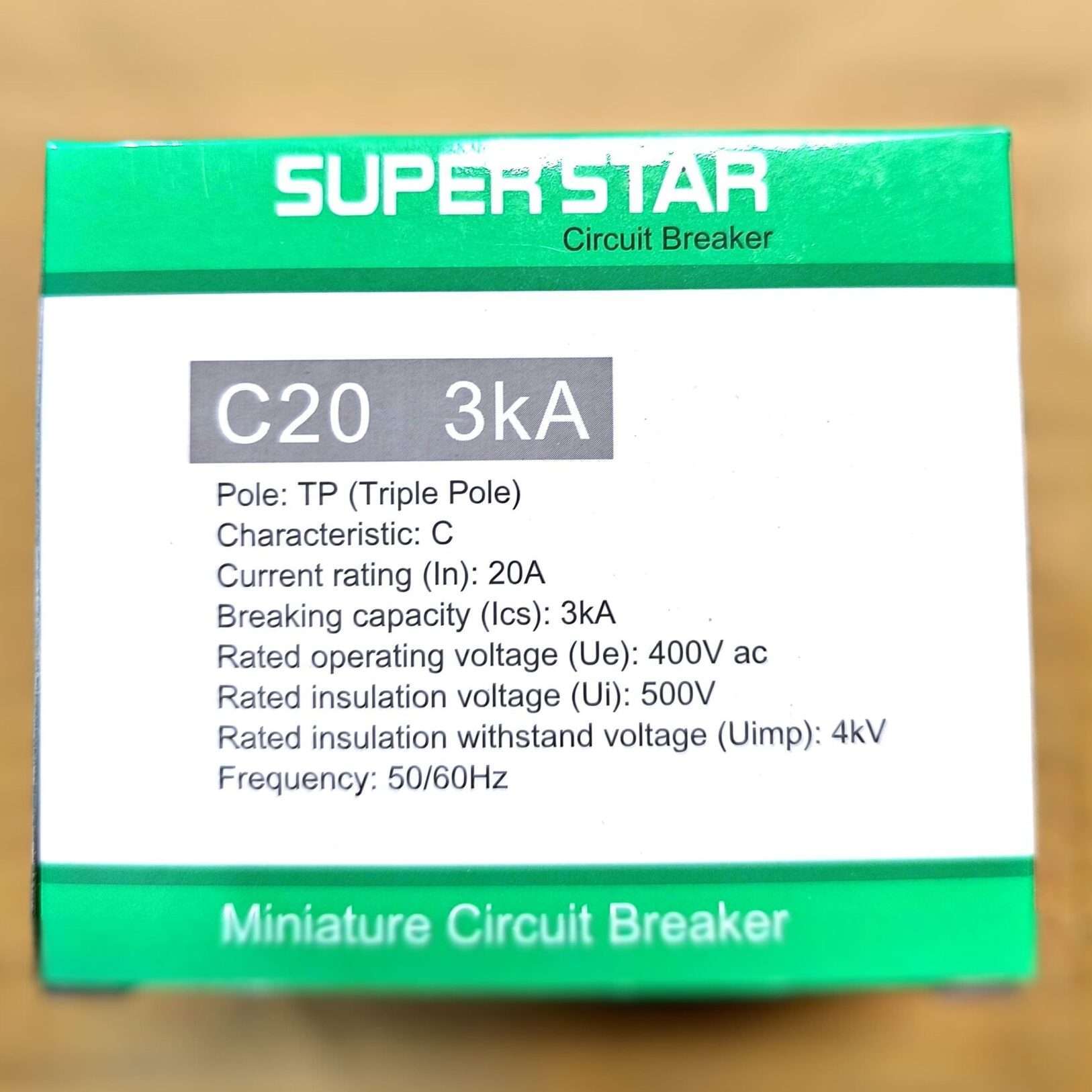 Super Star 20A TP Circuit Breaker