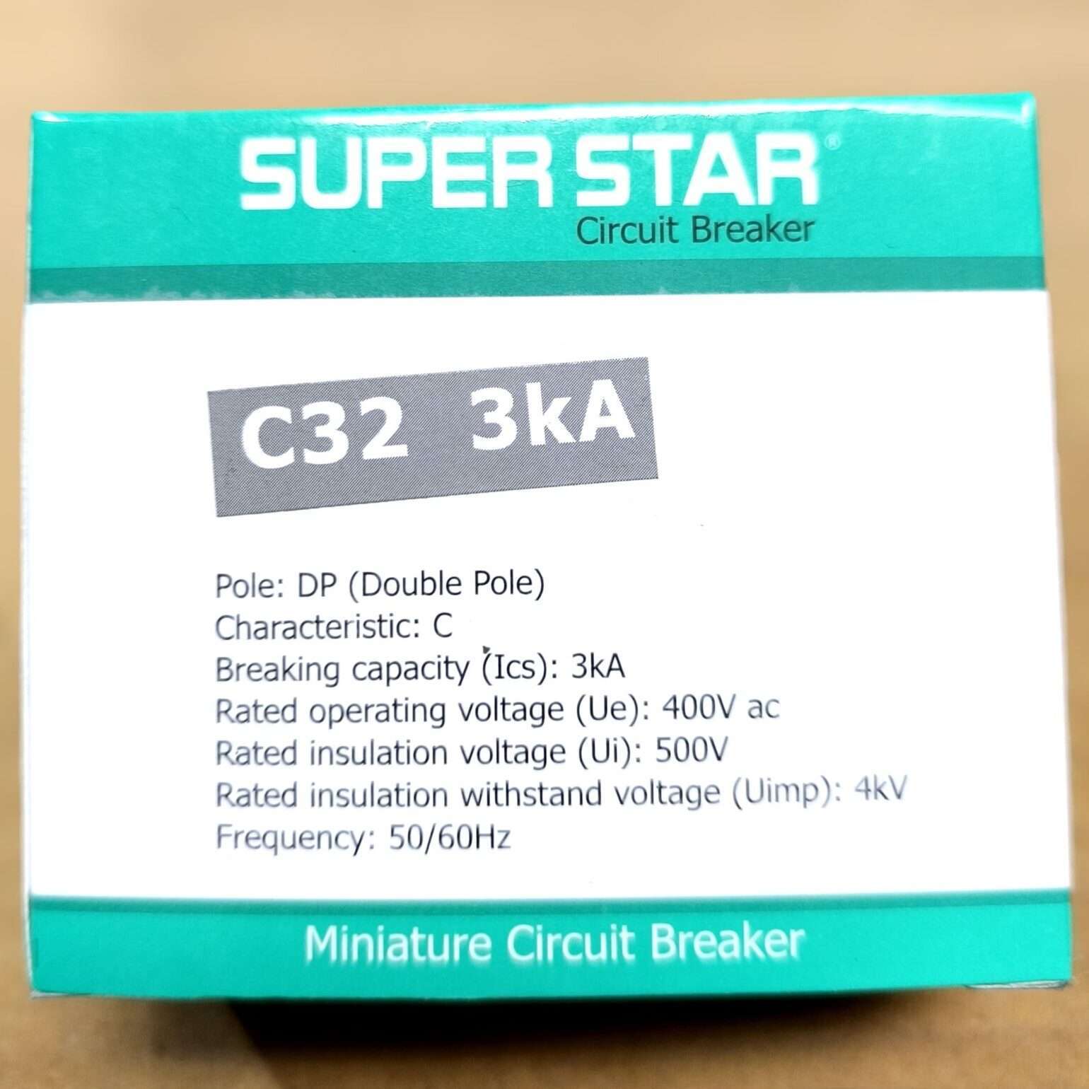 Super Star 32A DP Circuit Breaker